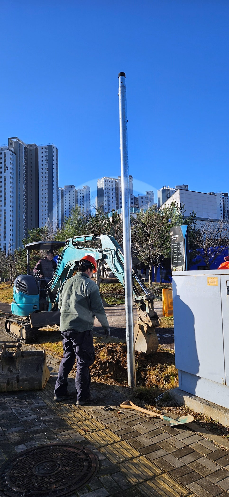 임시전기 한전 계량기 신청 공사 시공 사진 19