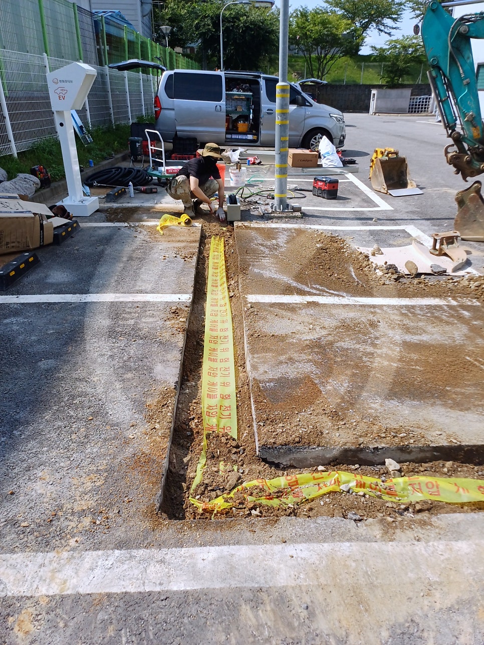 임시전기 한전 계량기 신청 공사 시공 사진 3