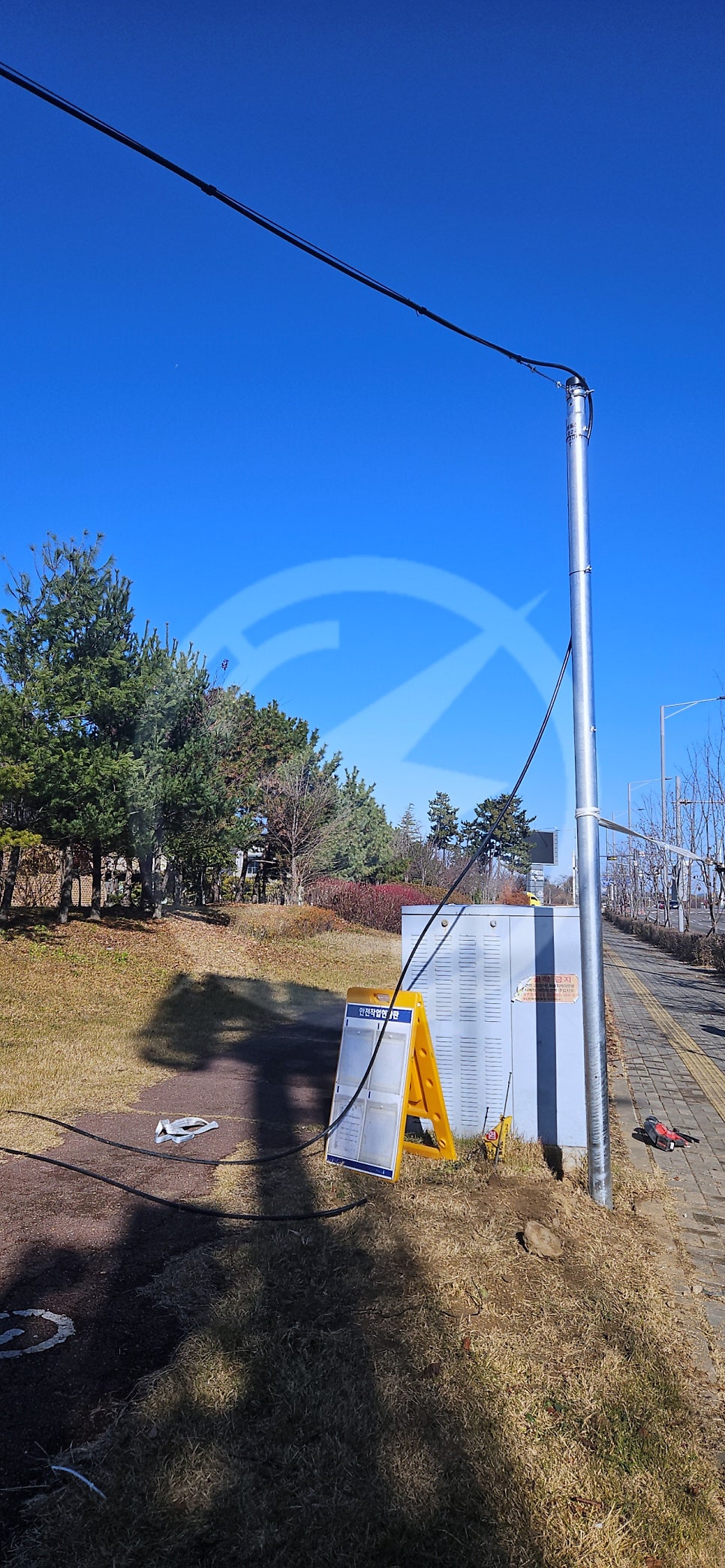 임시전기 한전 계량기 신청 공사 시공 사진 9