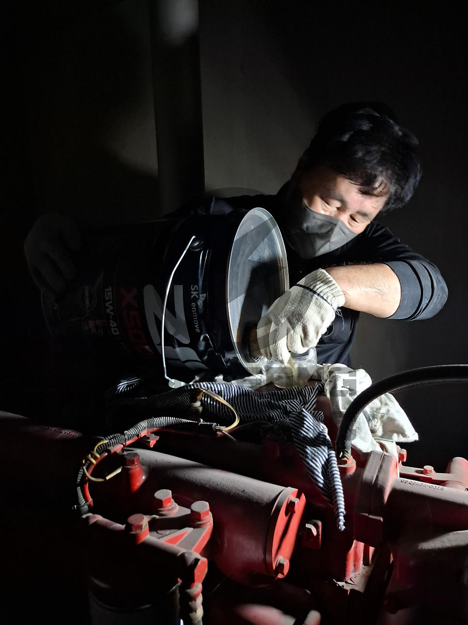 공공시설 발전기 연료호스 교체 공사 시공 사진 10